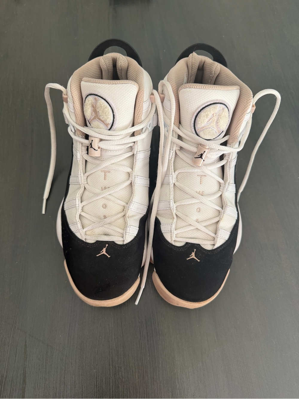 Nike Air Jordan 6 Rings White Fossil Stone Black Size 10